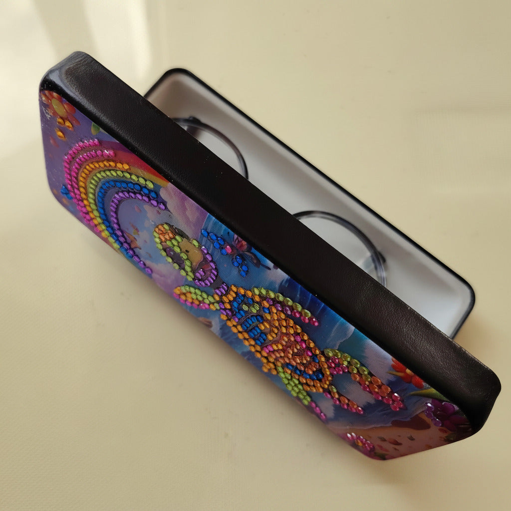 Boîte à lunettes strass scintillant