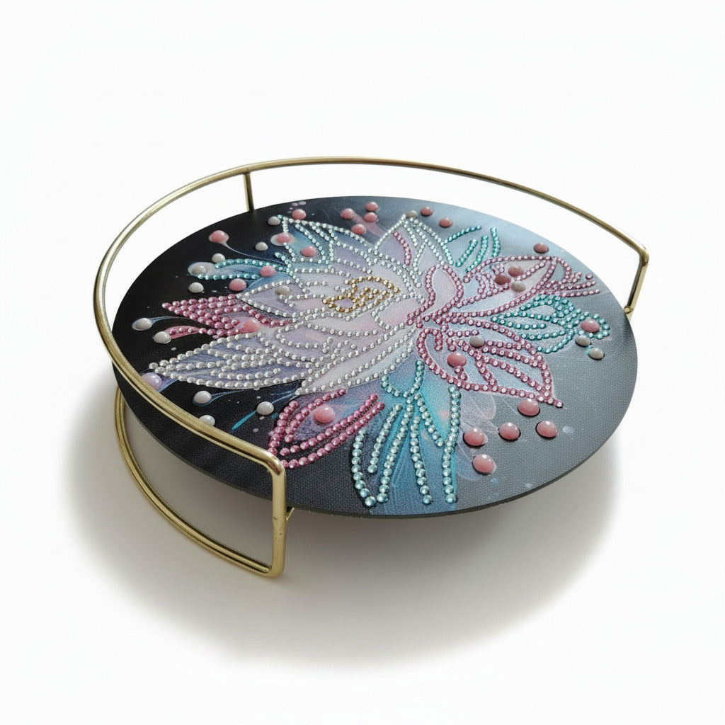 Plateau décoratif strass cristal